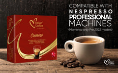 ITALIAN COFFEE FOR ESPRESSO LOVERS espresso poured with rich crema from Cremoso pod