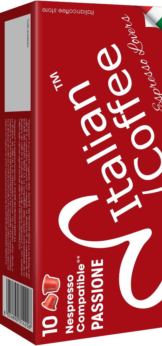 ITALIAN COFFEE FOR ESPRESSO LOVERS front pack showing 100 pods and branding benefit: bulk supply