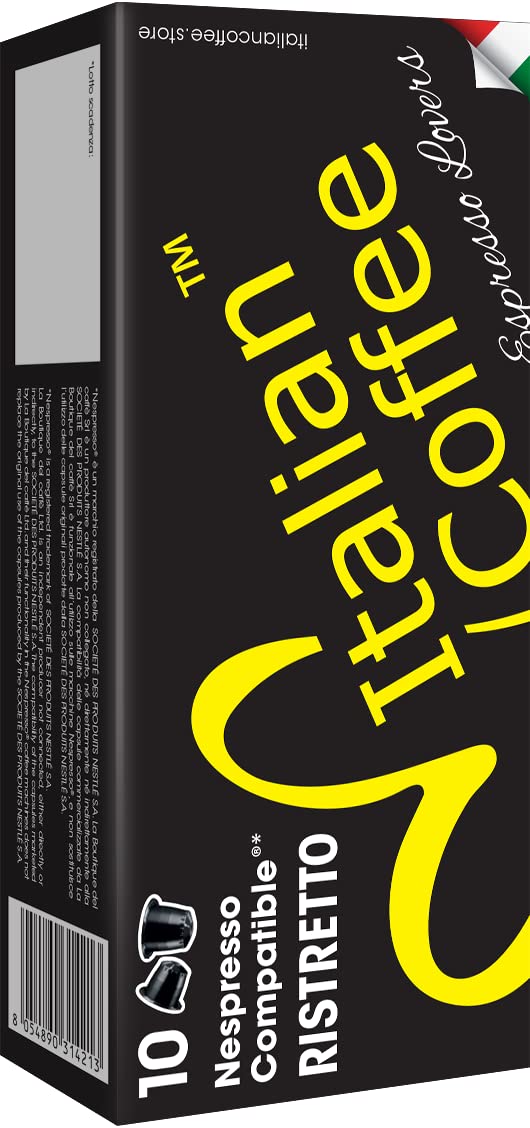 ITALIAN COFFEE FOR ESPRESSO LOVERS front pack showing 100 capsule box and branding for convenience