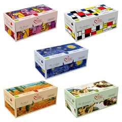 Italian Coffee For Espresso Lovers front packaging showing sampler variety and benefits