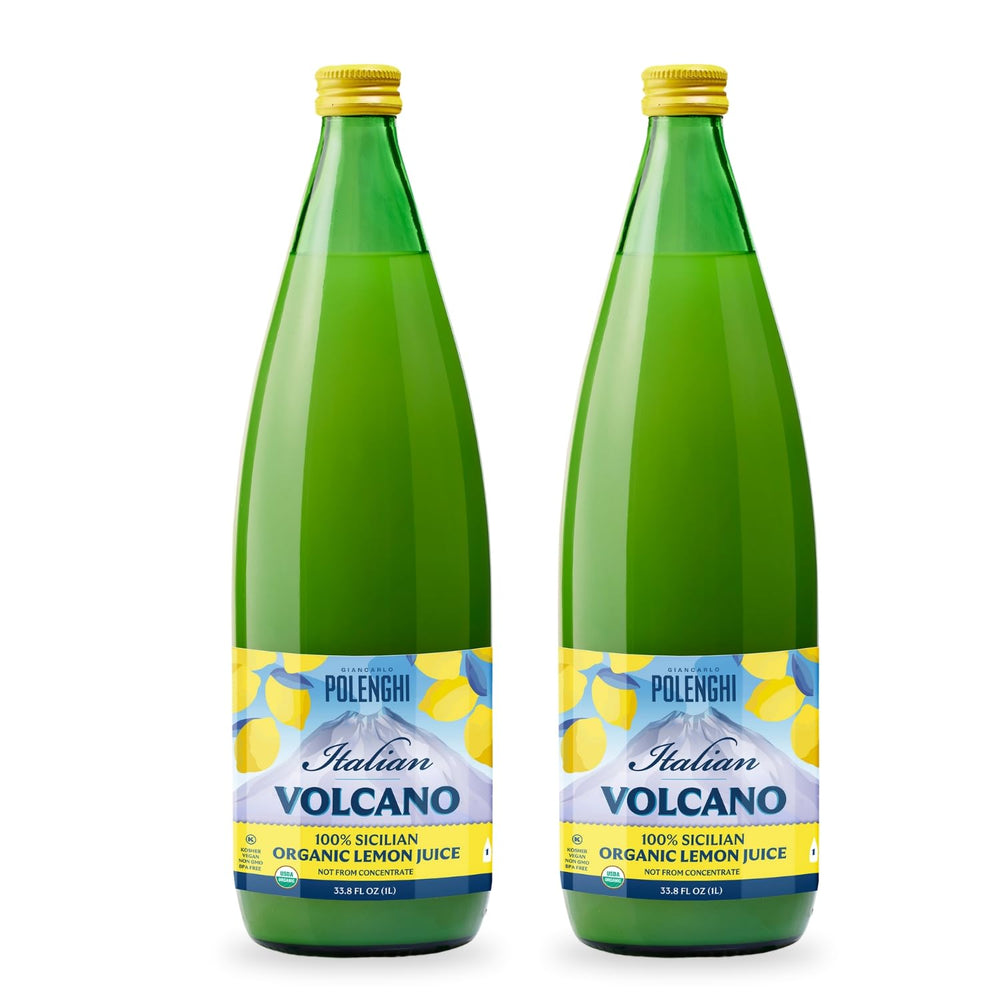 Italian Volcano front packaging showing clear 1-liter bottle and brand