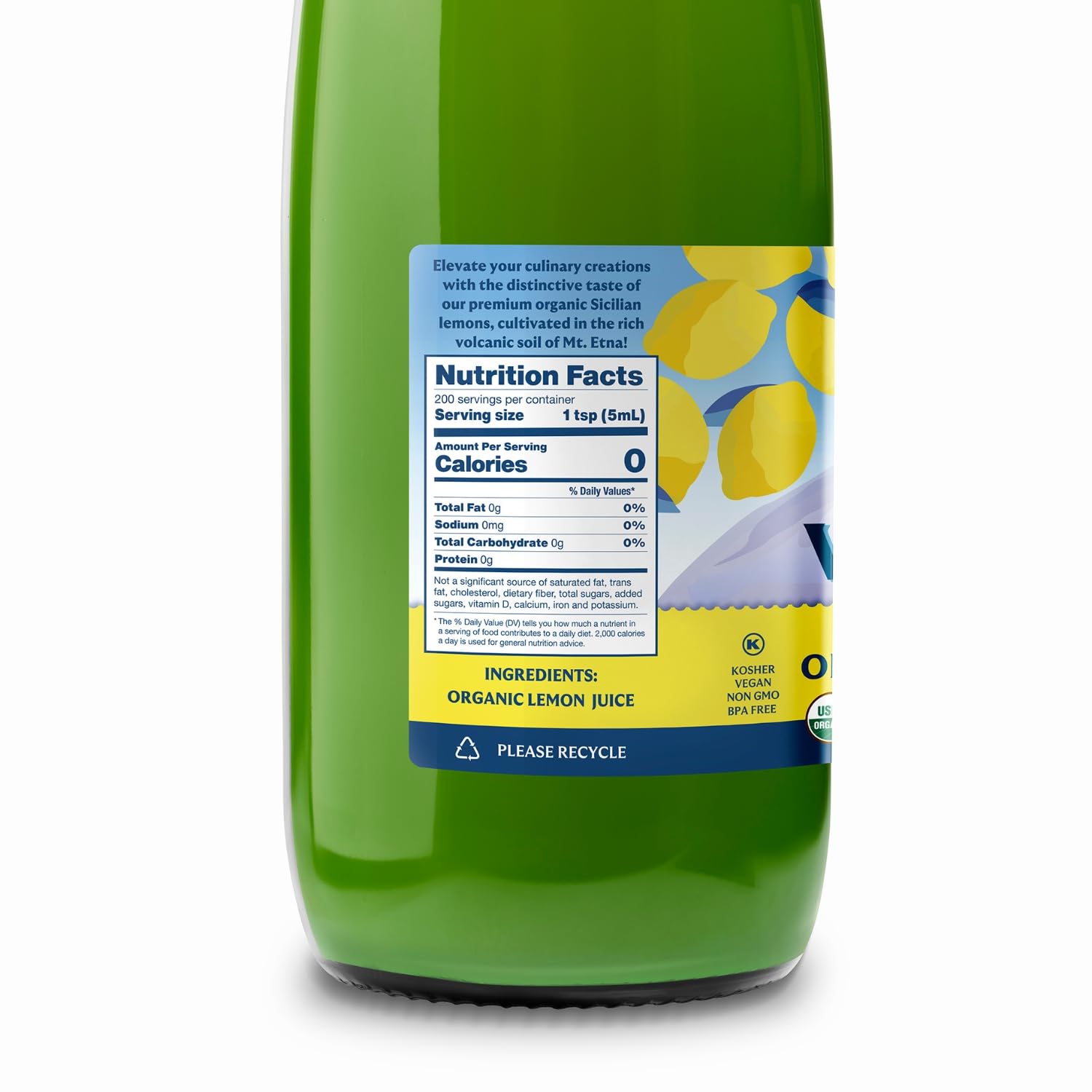 Italian Volcano bottle on kitchen counter illustrating easy everyday use