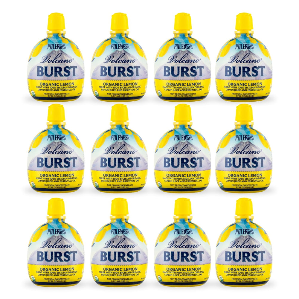 Italian Volcano front packaging showing bright lemon spread and benefits