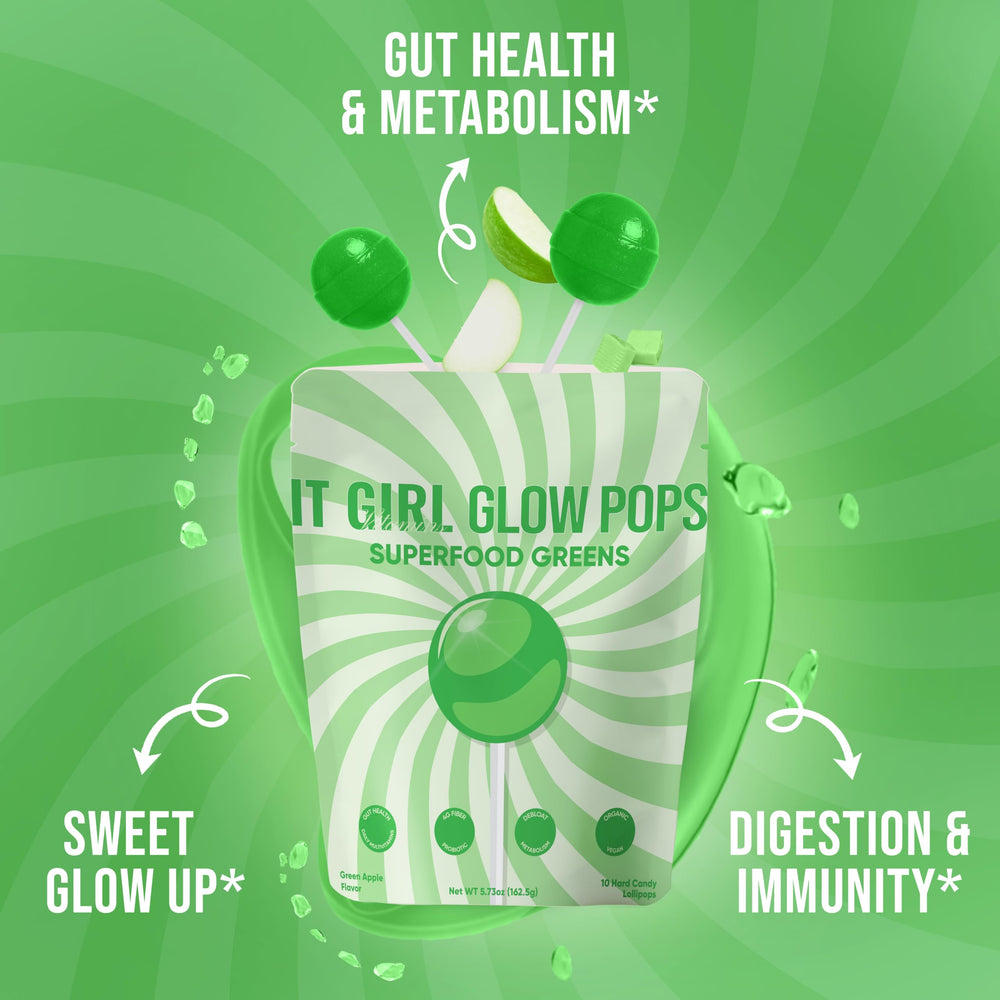 It Girl Vitamins ingredient spread with organic greens and algae for antioxidant support