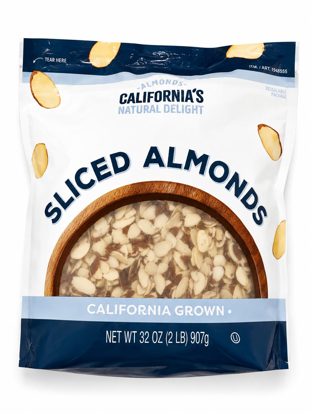 It's Delish front packaging 2 lb bag showing product and convenience for pantry