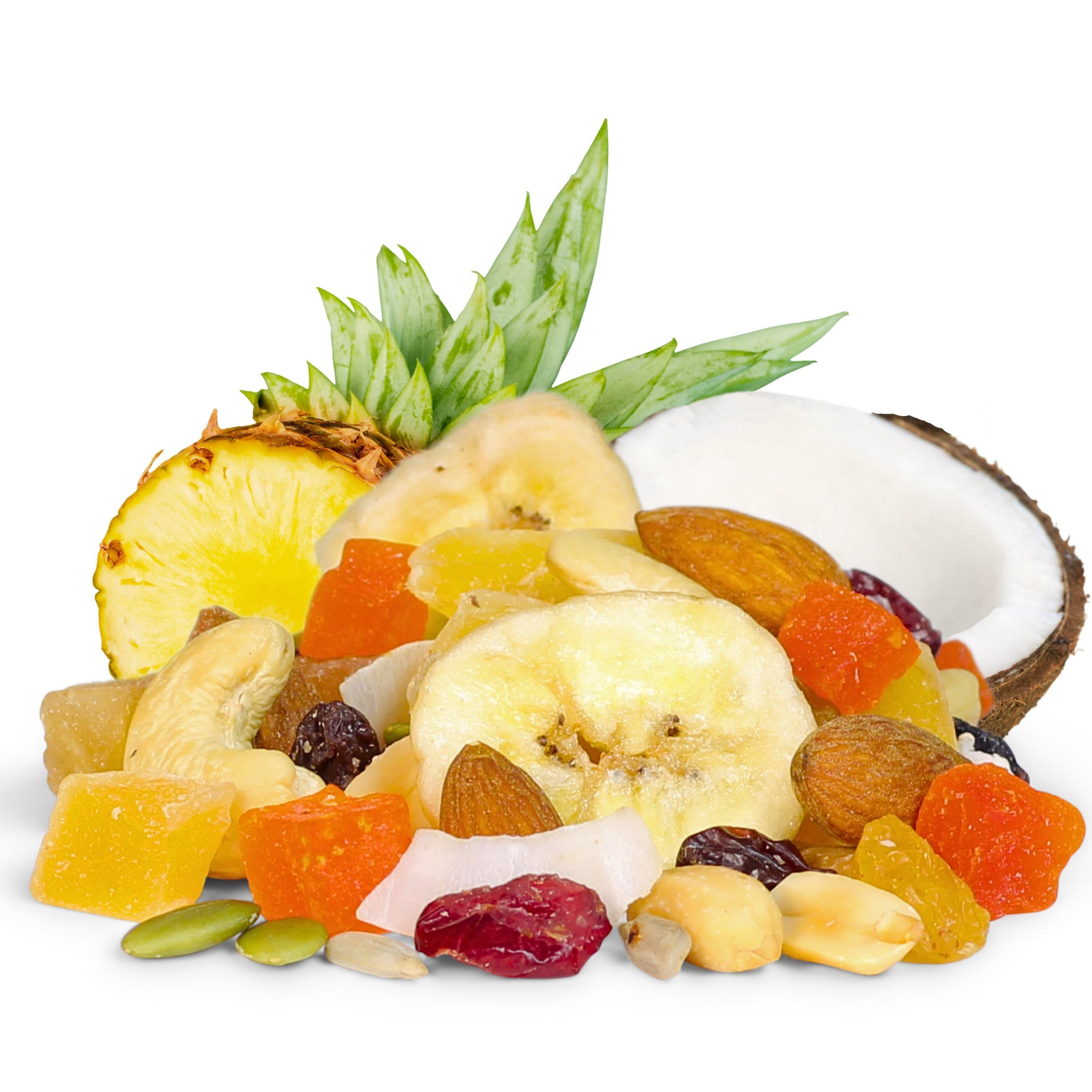 It’s Delish close-up of trail mix pieces showing texture and freshness