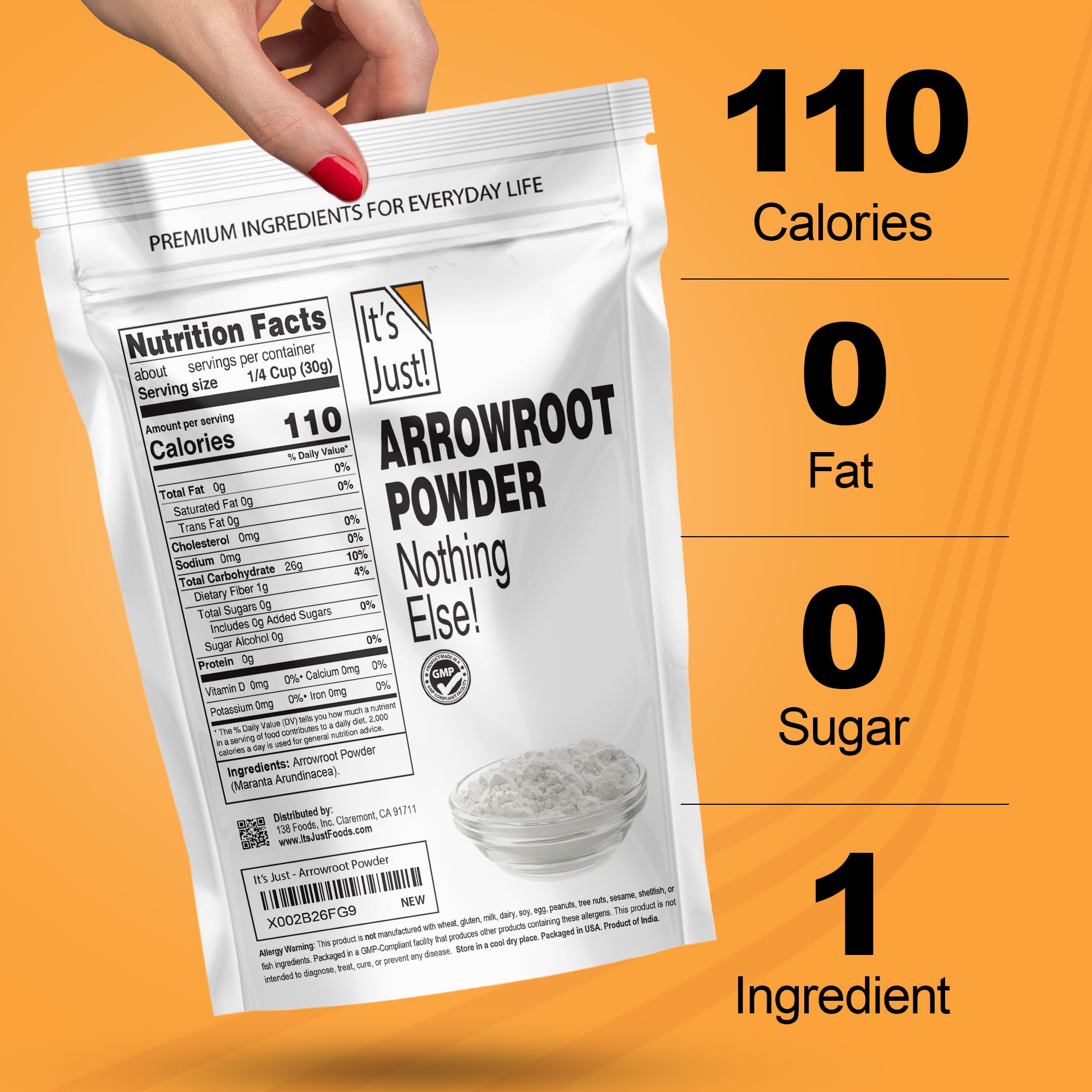 It's Just! arrowroot used as dry shampoo in a jar for natural oil absorption