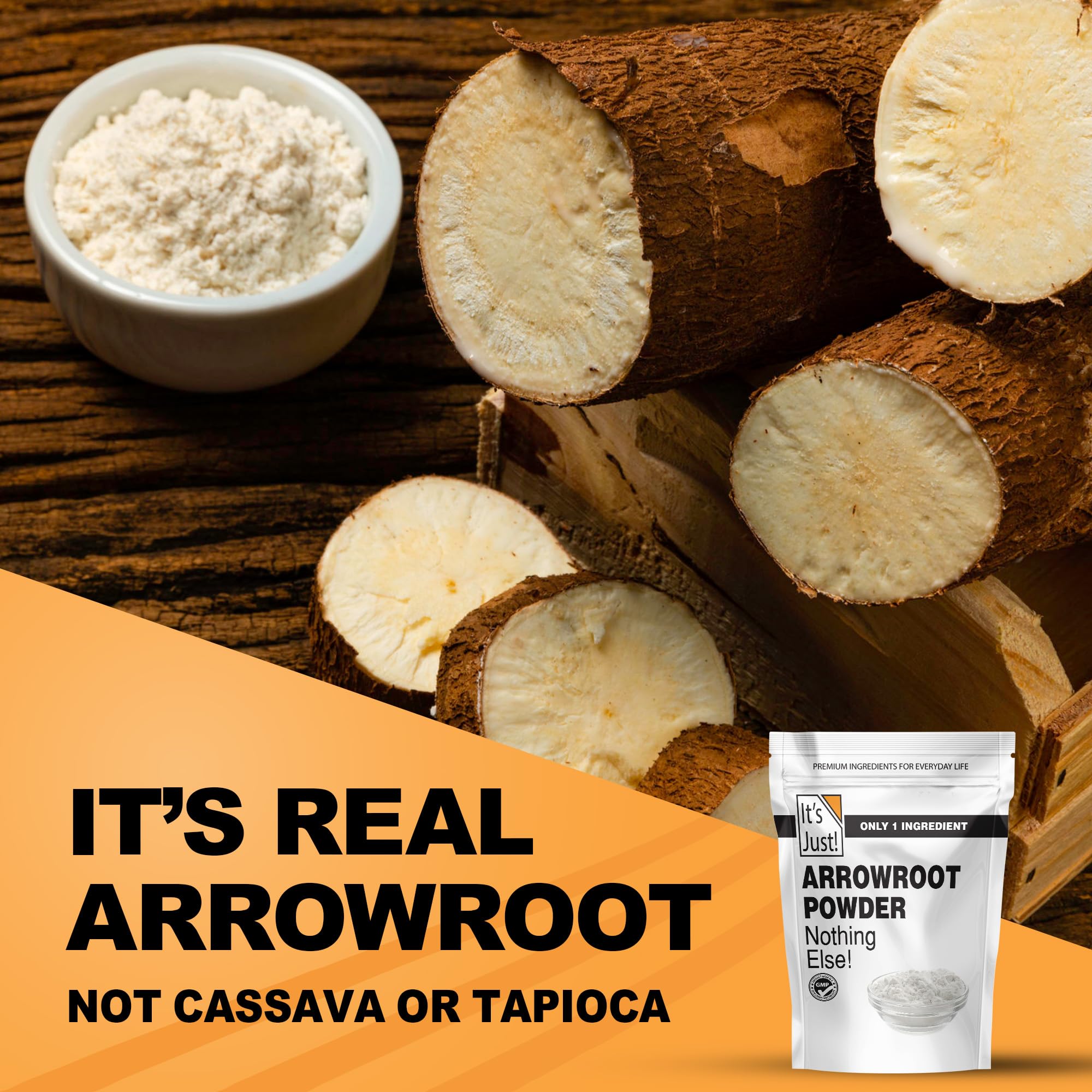 It's Just! open pouch with spoon measuring powder for accurate portioning