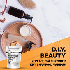 It's Just! arrowroot used to thicken a glossy fruit sauce for clear finish