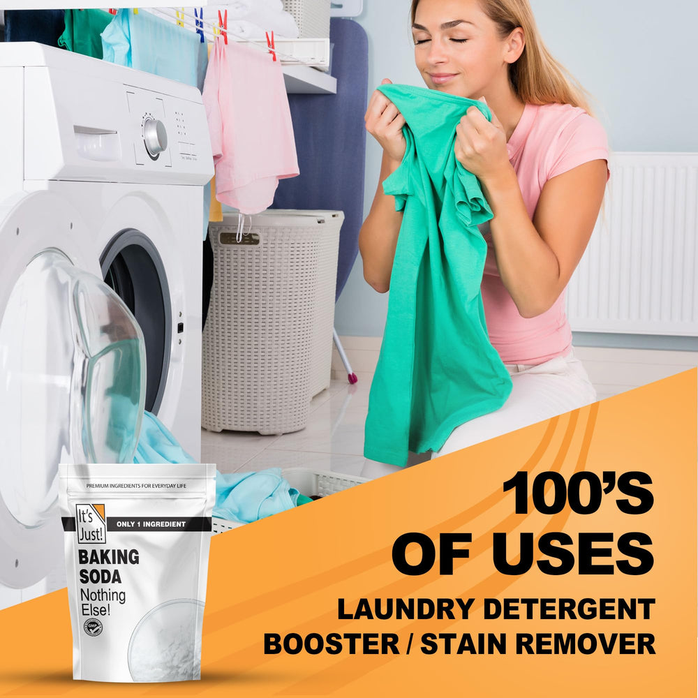 It's Just! baking soda used to mix a fizzy bath bomb for reliable DIY results