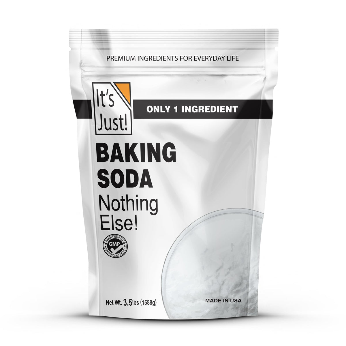 It's Just! front packaging showing product and weight for clear identification and trust