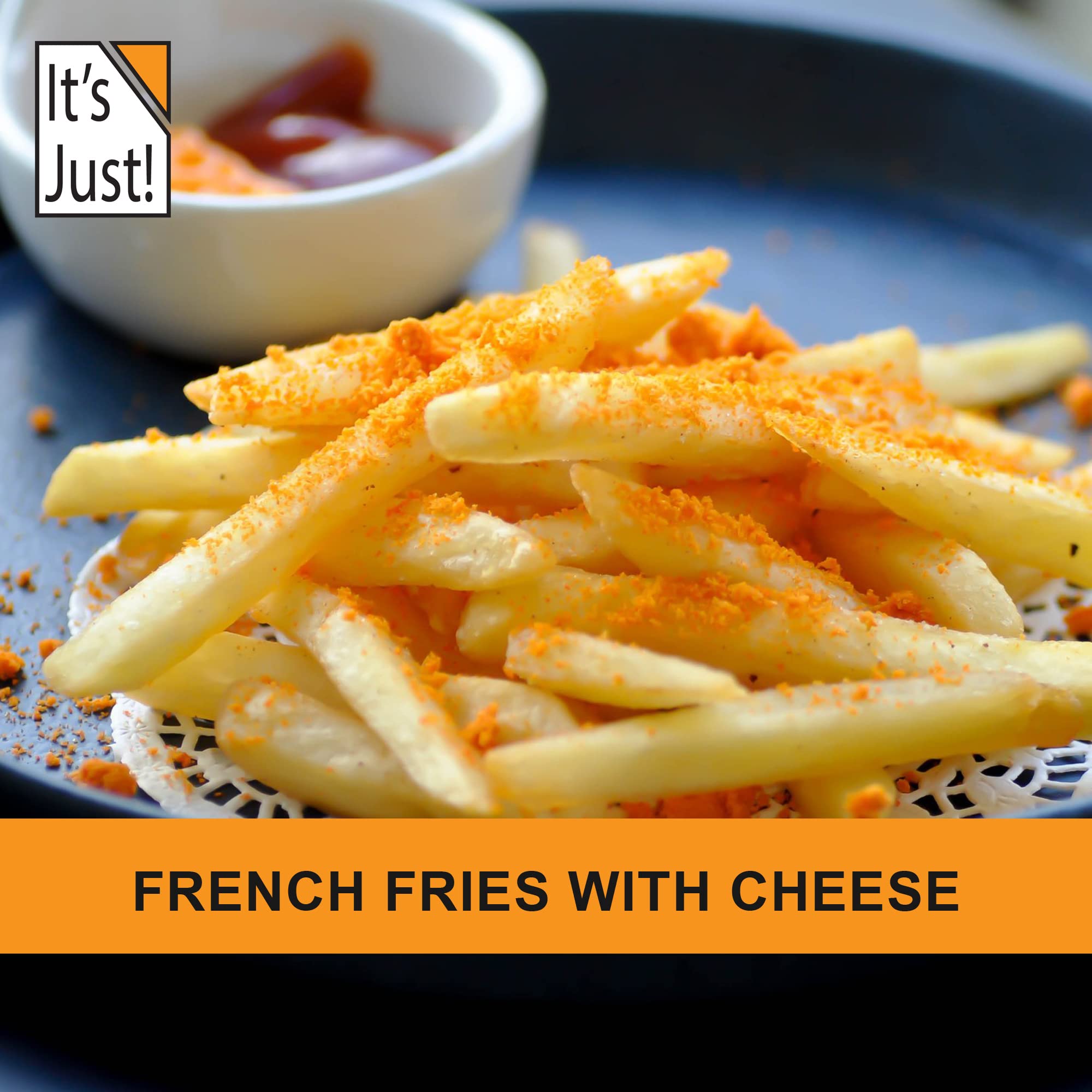 It's Just! label close-up highlighting made in USA, non-GMO and ingredient reassurance