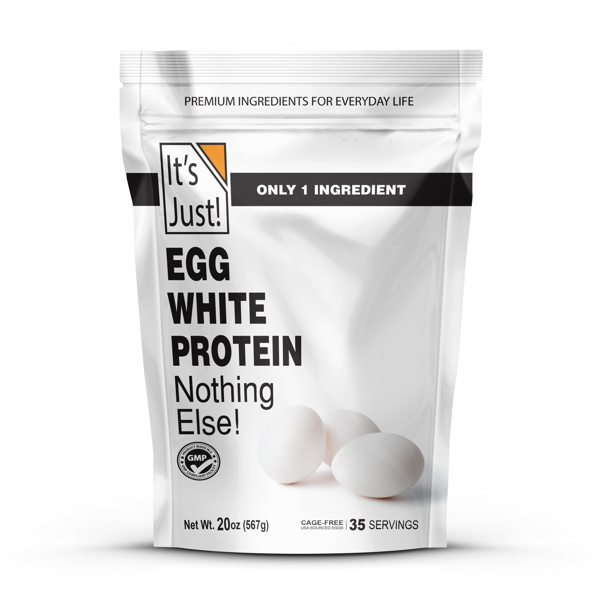 It's Just! front packaging showing 20oz pouch and clear labeling for confident purchase