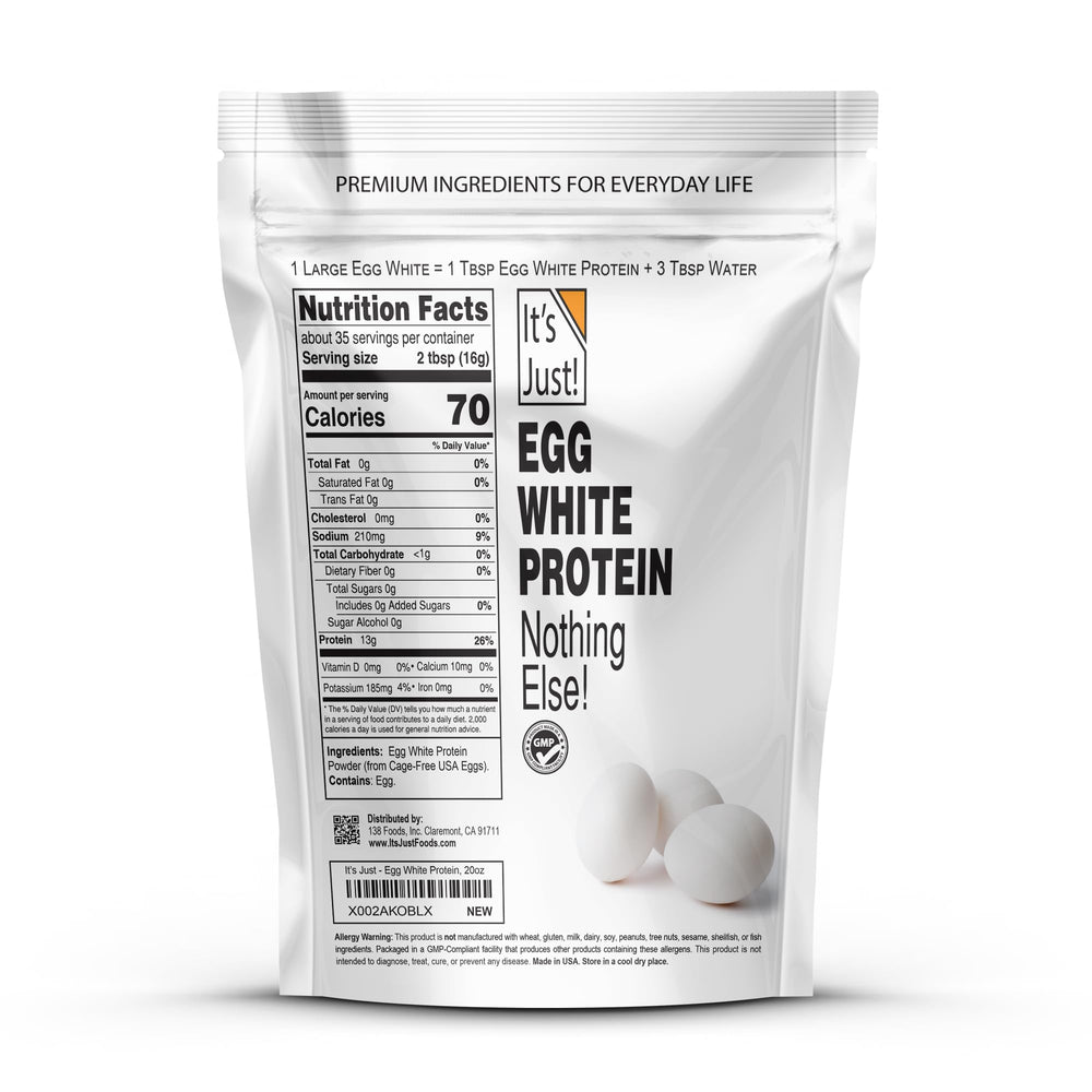 It's Just! open container showing fine powder texture for easy mixing and blending