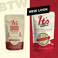 It's Skinny close-up of noodle texture highlighting konjac fiber benefit