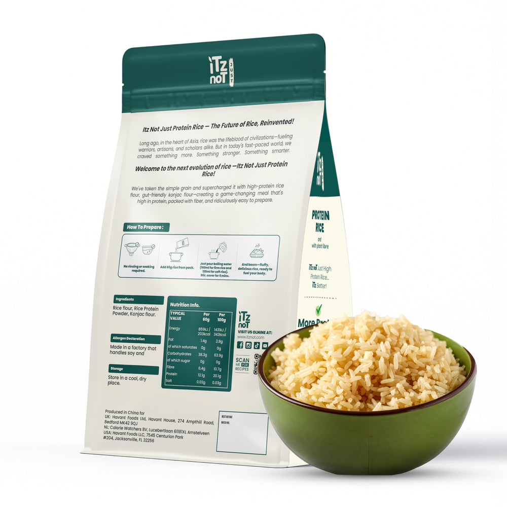 ITZ NOT close-up grain texture highlighting protein-rich mix benefit