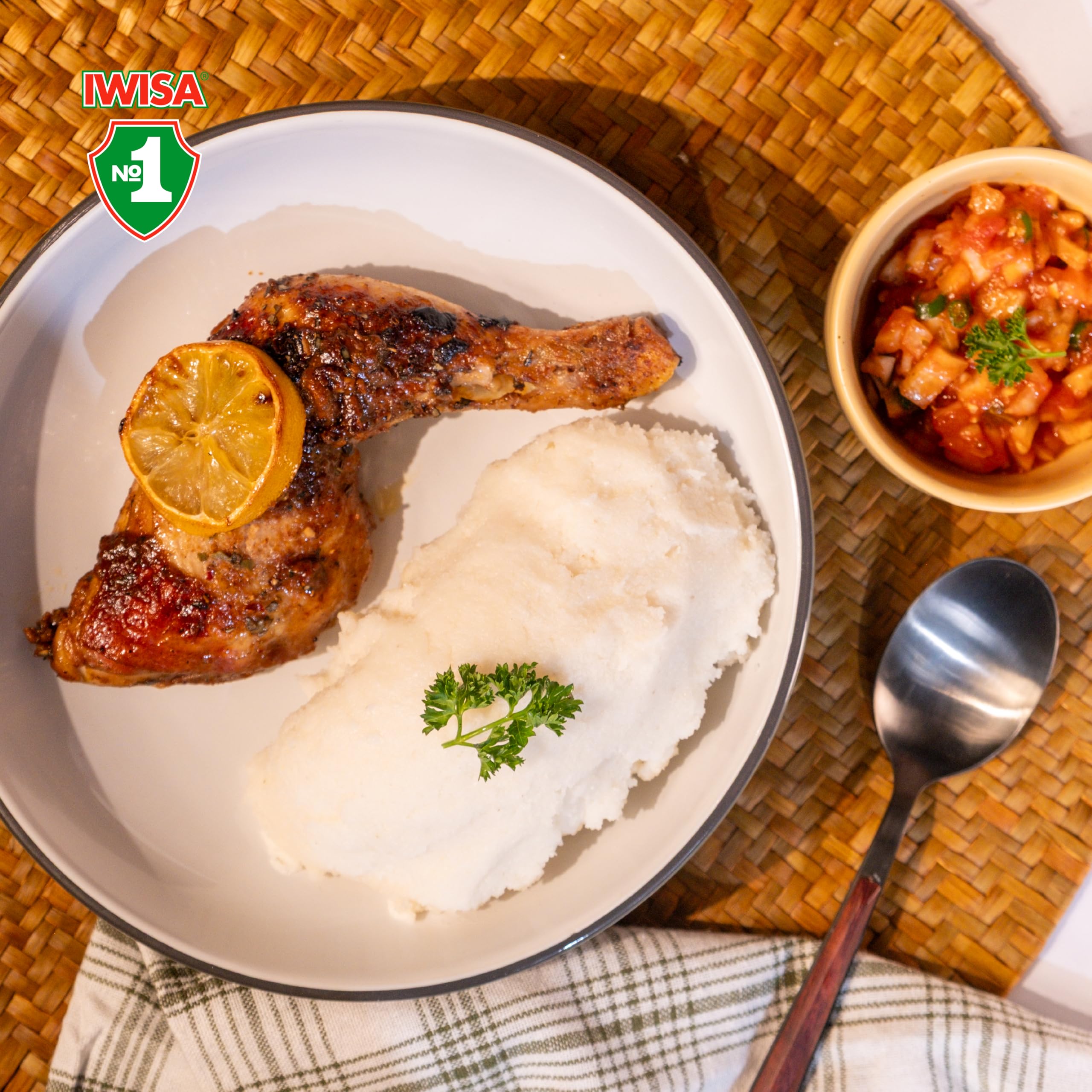Iwisa served bowl of pap in a kitchen setting suggesting family-friendly meal