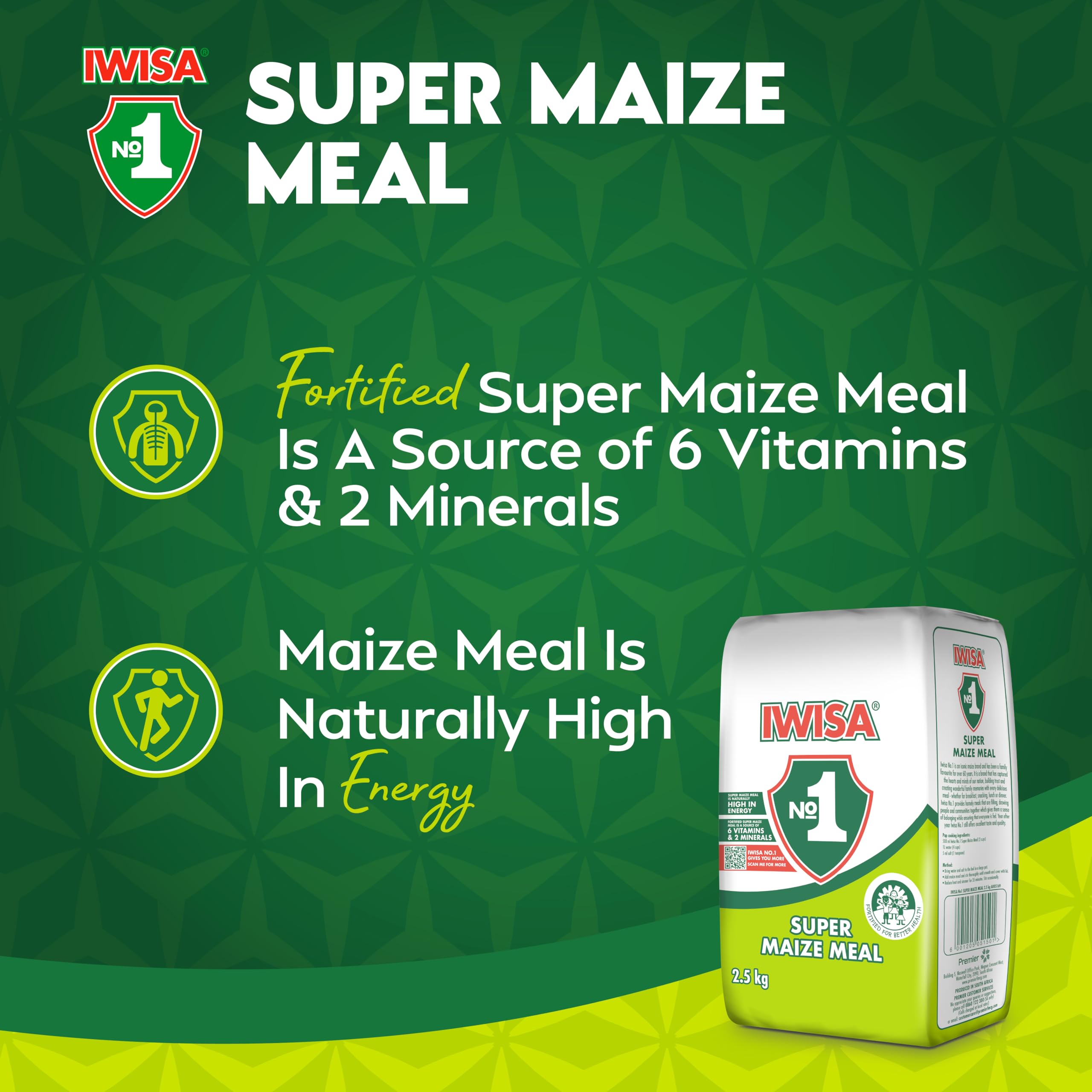 Iwisa maize meal close-up texture showing fine grains for smooth porridge
