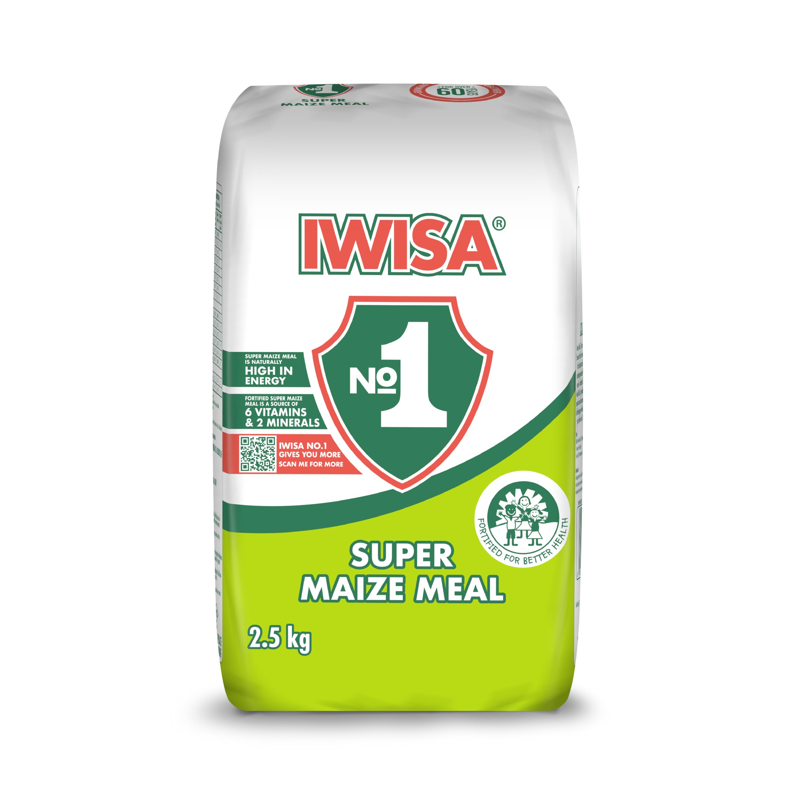 Iwisa front packaging showing 2.5kg bag and clear brand for reliable meals
