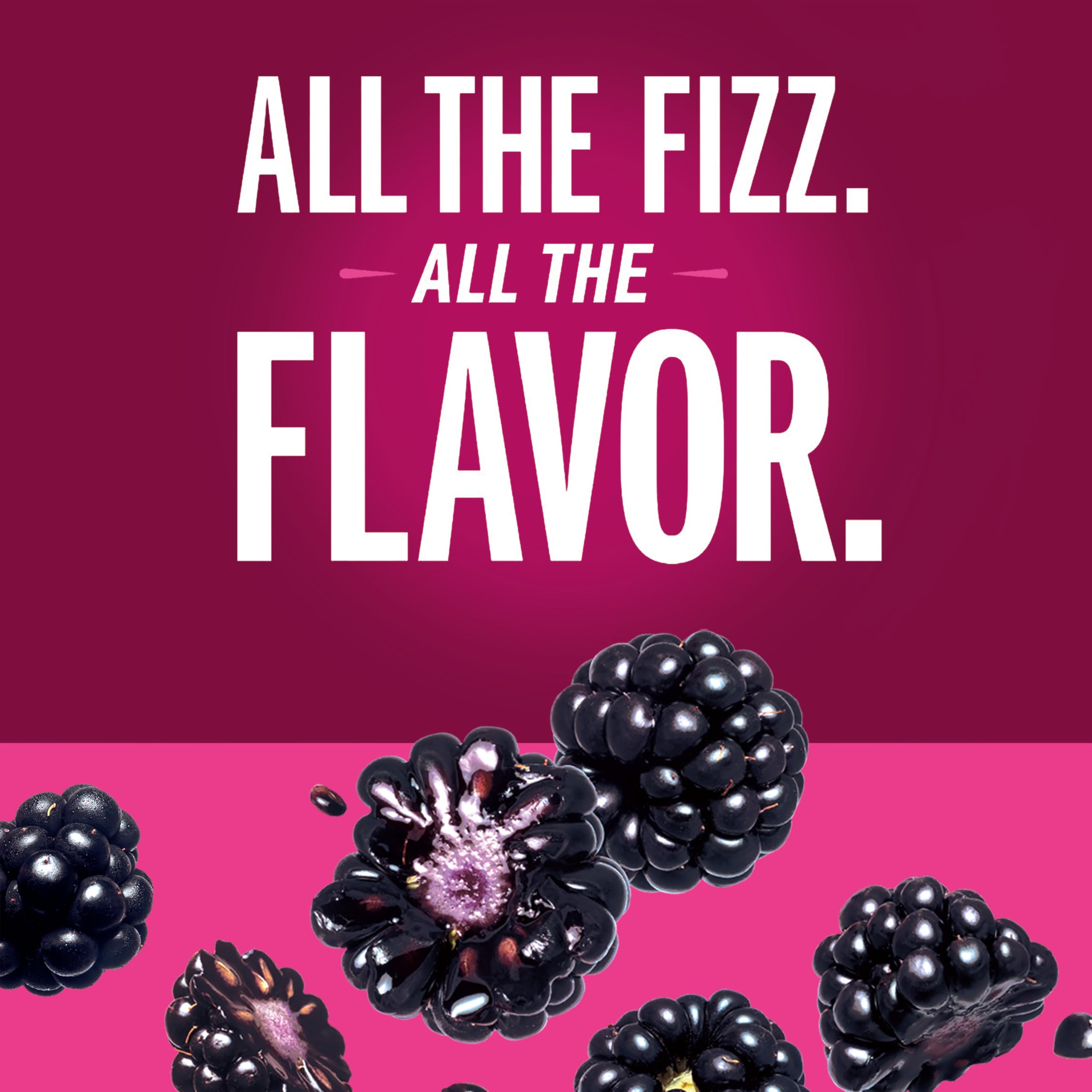 IZZE blackberry can close-up highlighting texture and vivid branding for appetizing look