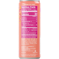 IZZE Spark Raspberry Peach 24-pack beside common household items to show compact pack size