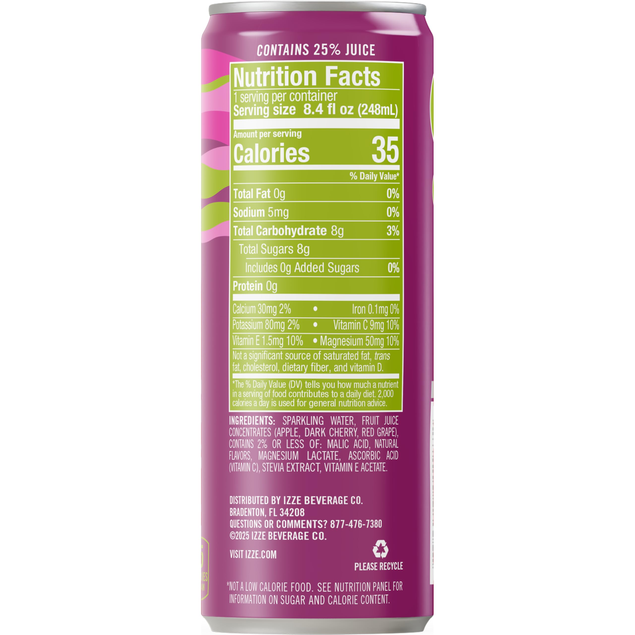 IZZE Thrive multipack in fridge shows convenience and ready-to-serve benefit