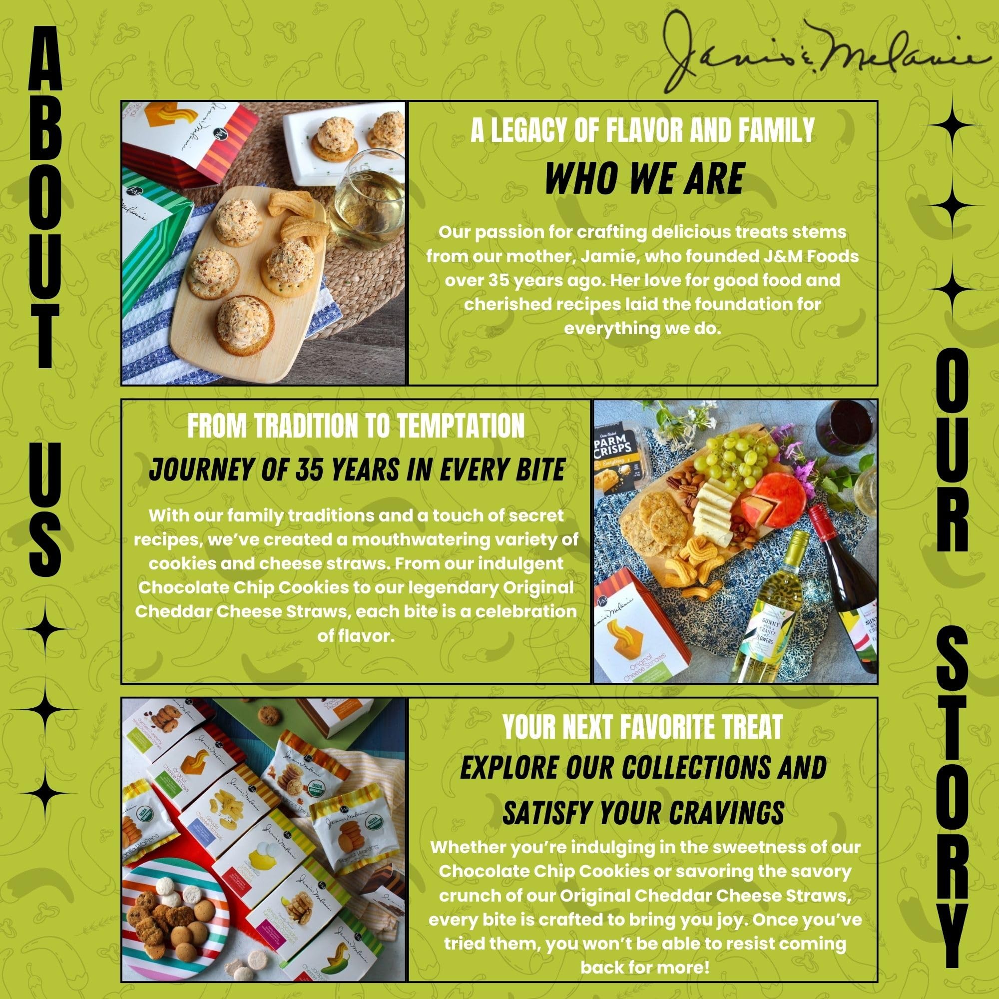 j&m label and ingredient list close-up showing simple ingredients and product details