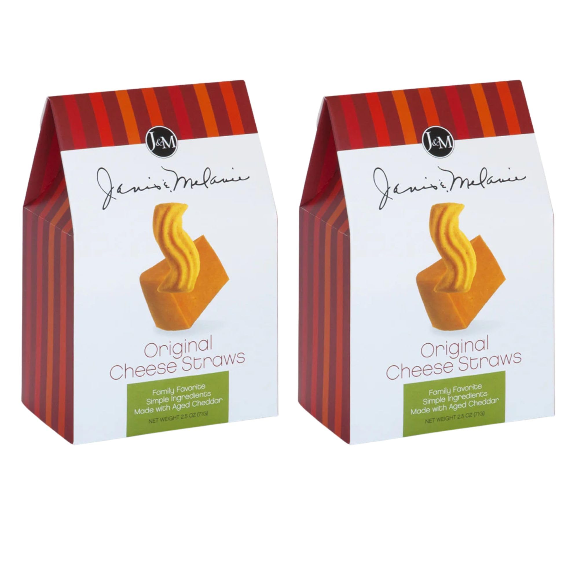 j&m front packaging showing two 2.5 oz packs and bold branding, great for gifting