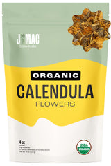 J Mac Botanicals front package showing resealable bag and organic label benefit
