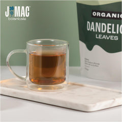 J Mac Botanicals label detail with certification and origin information for buyer confidence
