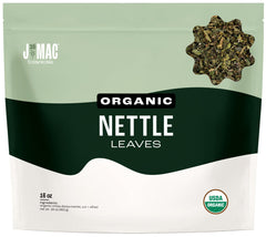 J MAC BOTANICALS front packaging showing resealable one-pound bag and organic label