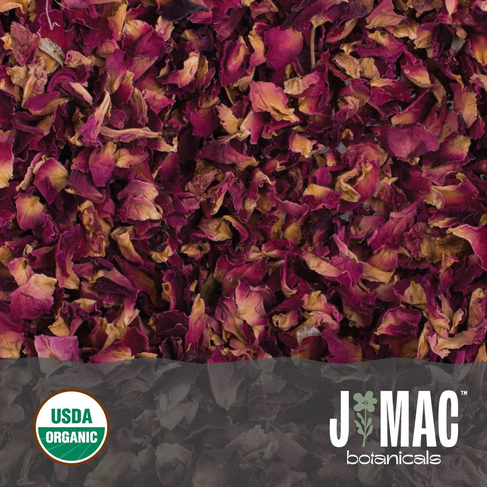 J MAC BOTANICALS bag beside ruler for size and quantity reference