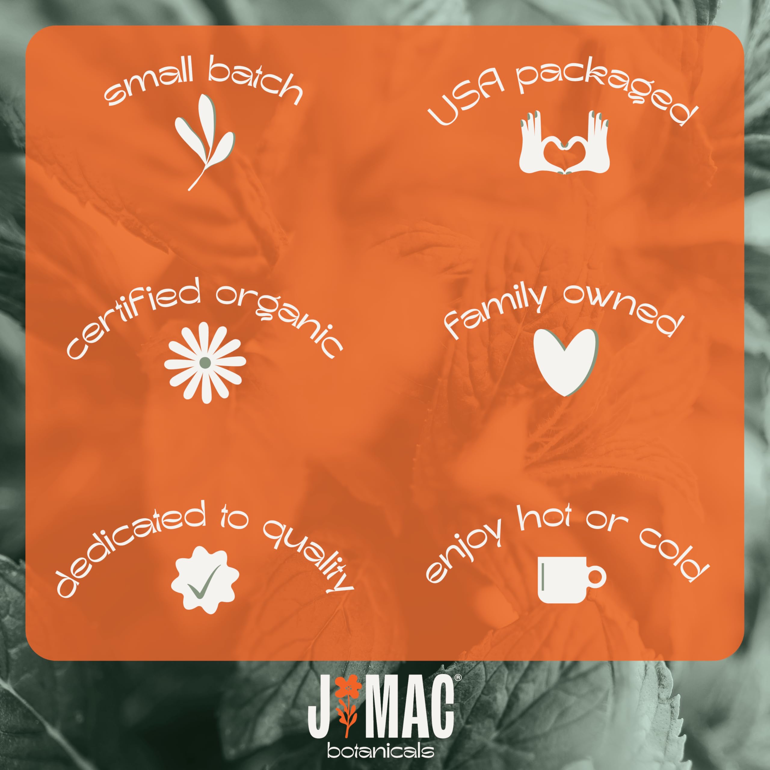 J MAC BOTANICALS calendula petals steeping in a teapot showing gentle infusion and color release