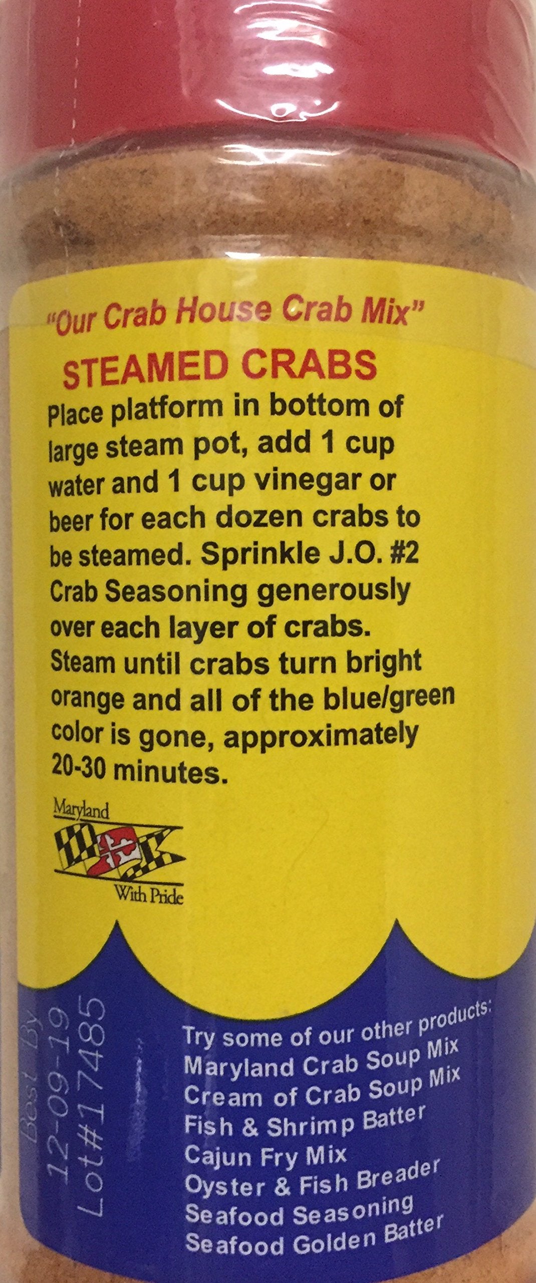 J.O. seasoning measured on spoon to show portion size and usage guidance