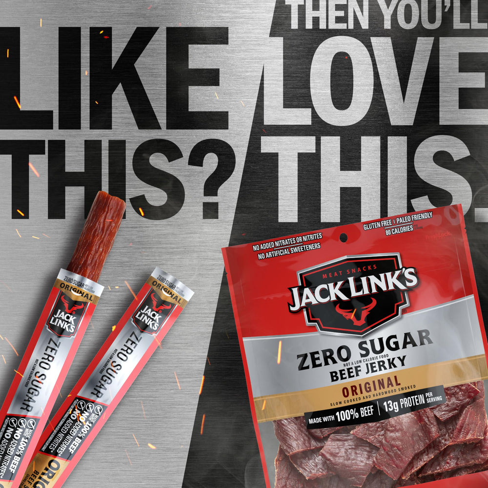 Jack Link's stacked 20-pack in pantry showing bulk value and storage