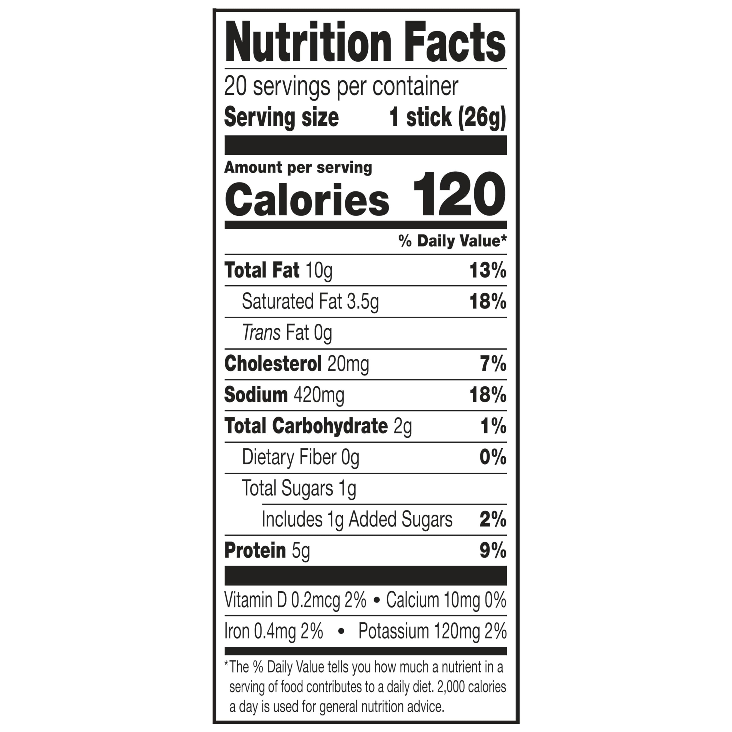 Jack Link's meat stick beside ruler illustrating size and portability for on-the-go snacking