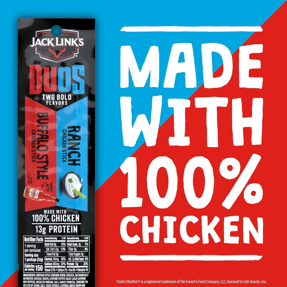 Jack Link's opened stick closeup showing smoky interior and satisfyingly meaty texture benefit
