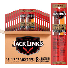 Jack Link's front packaging combo showing 16-pack benefit