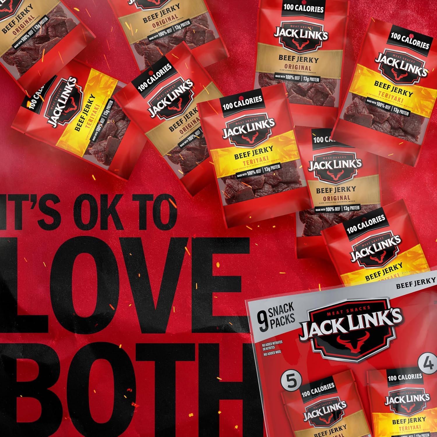 Jack Link's jerky texture close-up showing tender meat and chew satisfaction