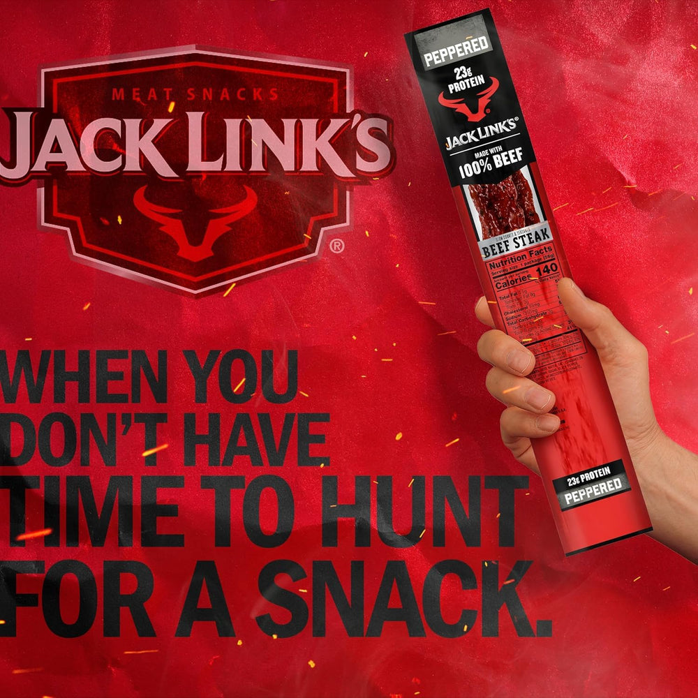 Jack Link's label and nutrition panel displaying ingredients and protein