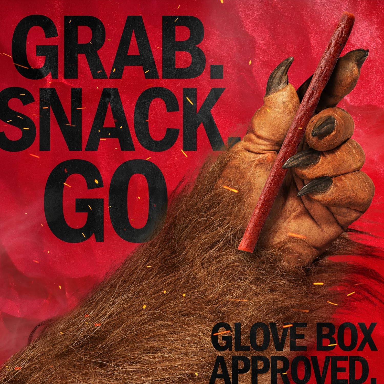 Jack Link's label close-up with ingredients and nutrition for informed choice