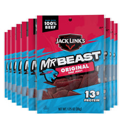 Jack Link's front packaging showing MrBeast branding and bold snack appeal