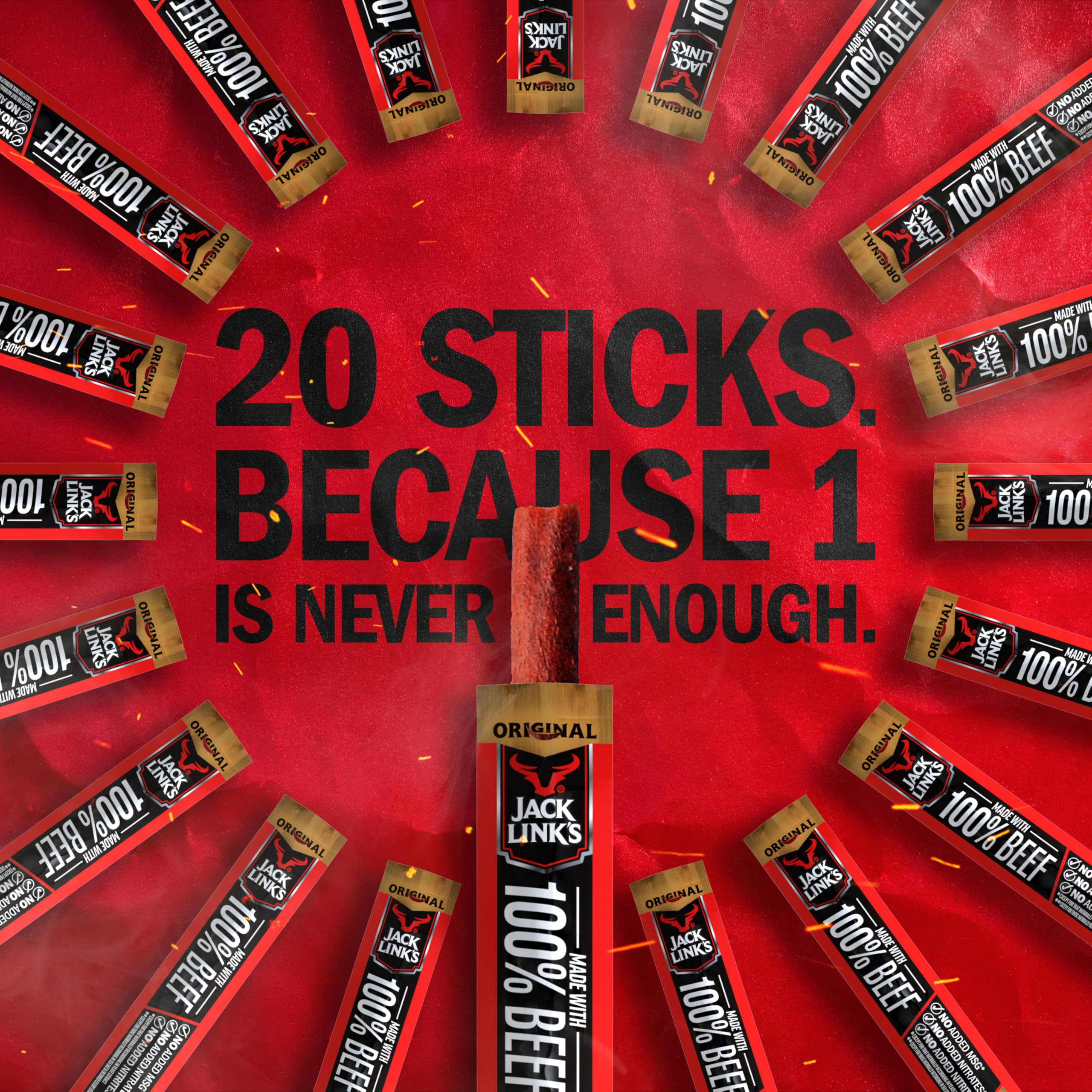Jack Link's sticks packed in a lunchbox offering convenient protein