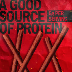 Jack Link's beef stick texture detail showing lean meat and smoky finish