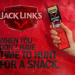 Jack Link's beef steak tucked into a backpack pocket for quick on-the-go protein