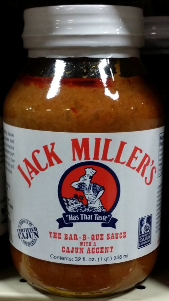 Jack Miller's front bottle shot showing label and bold Cajun flavor
