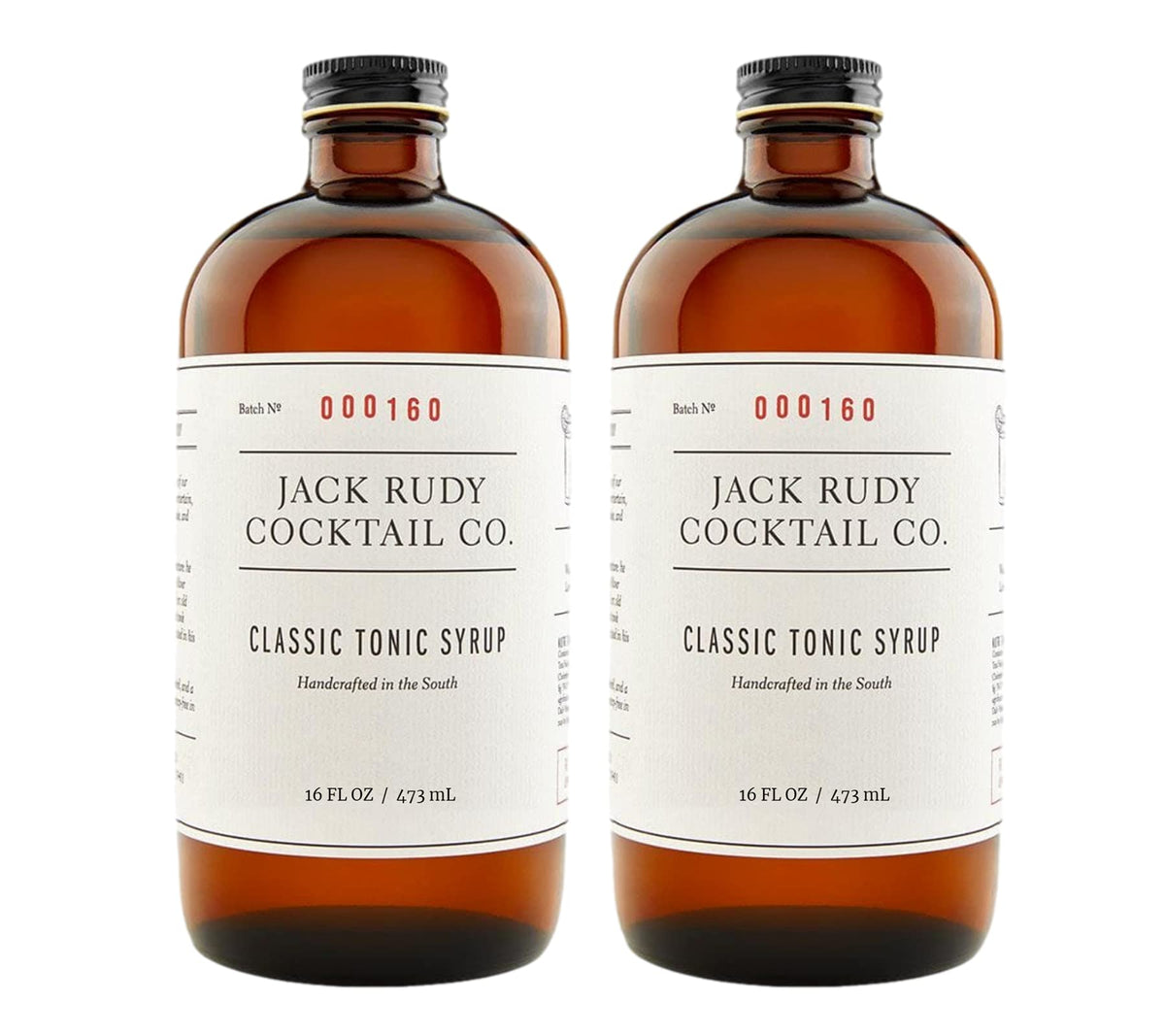 Jack Rudy front packaging showing both 16 oz bottles and branding for easy identification and shelf appeal