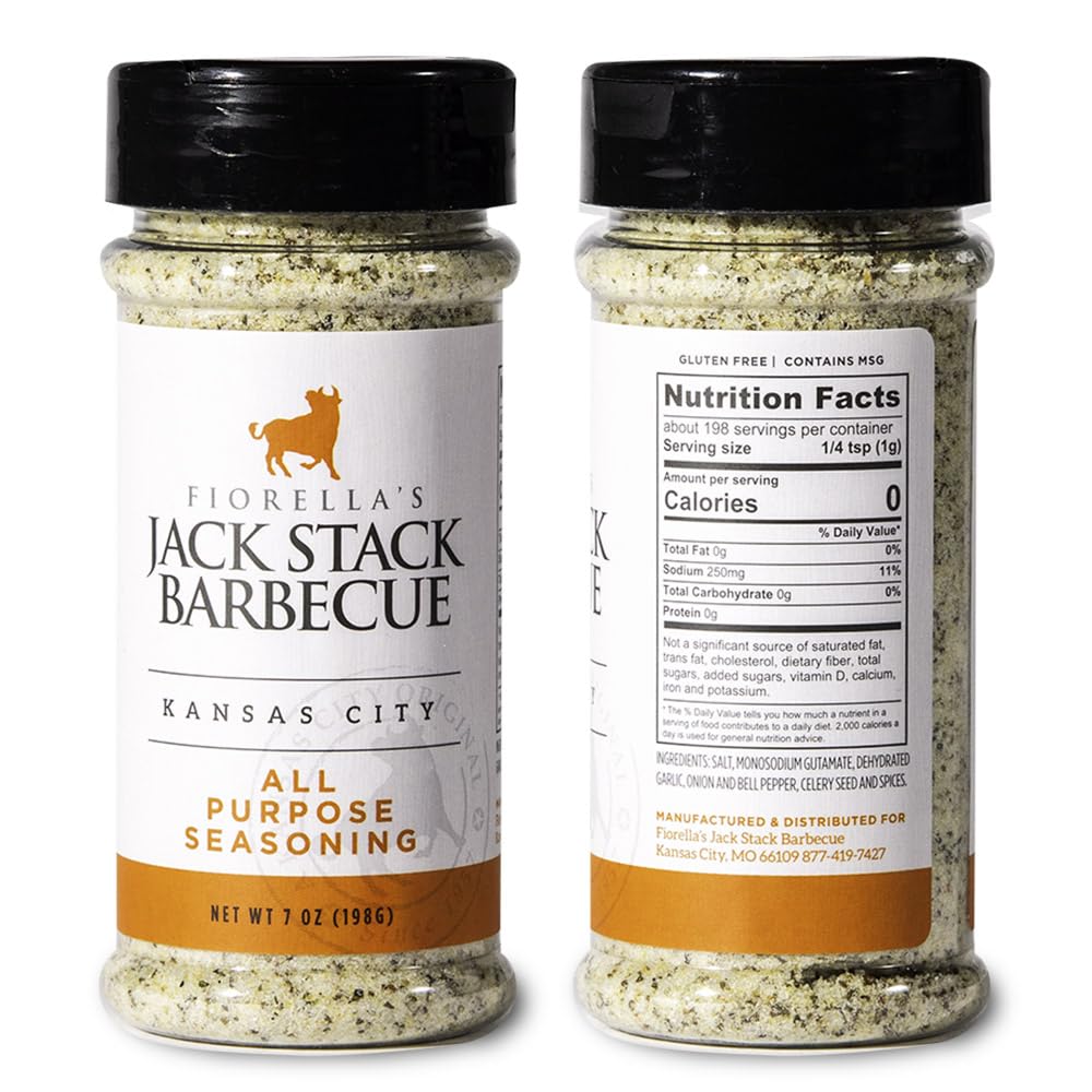Fiorella's Jack Stack Barbecue all-purpose jar top open showing fine texture and use