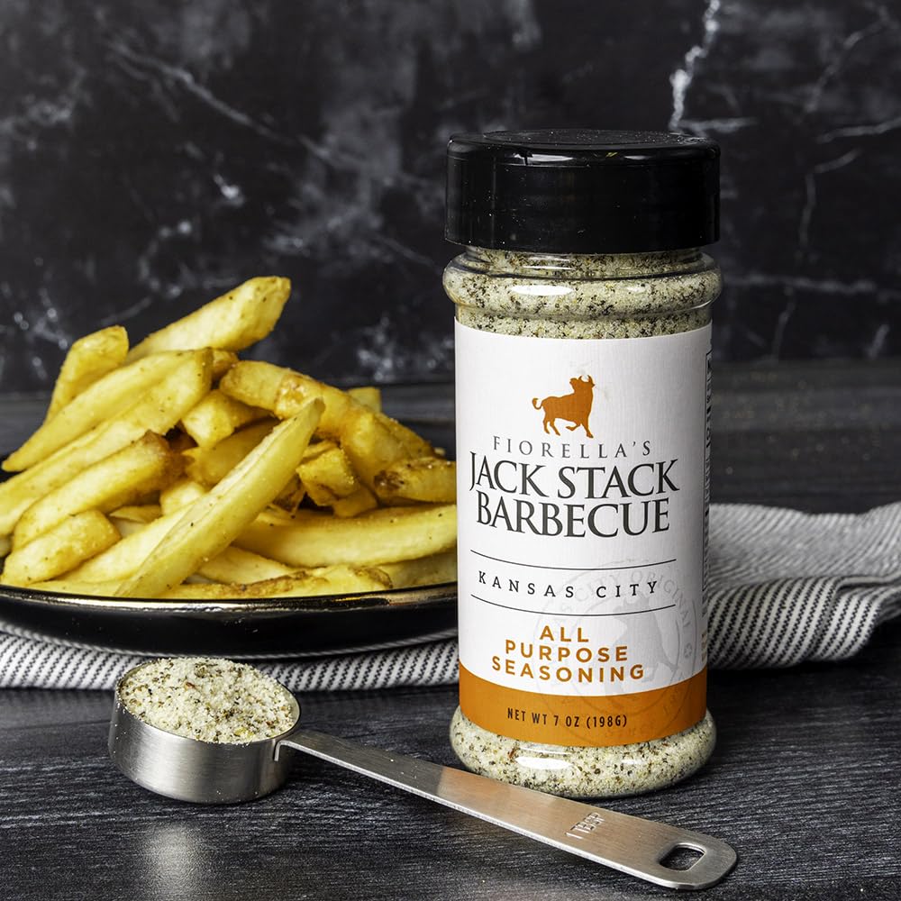 Fiorella's Jack Stack Barbecue steak rub close-up granules highlighting bold crust benefits