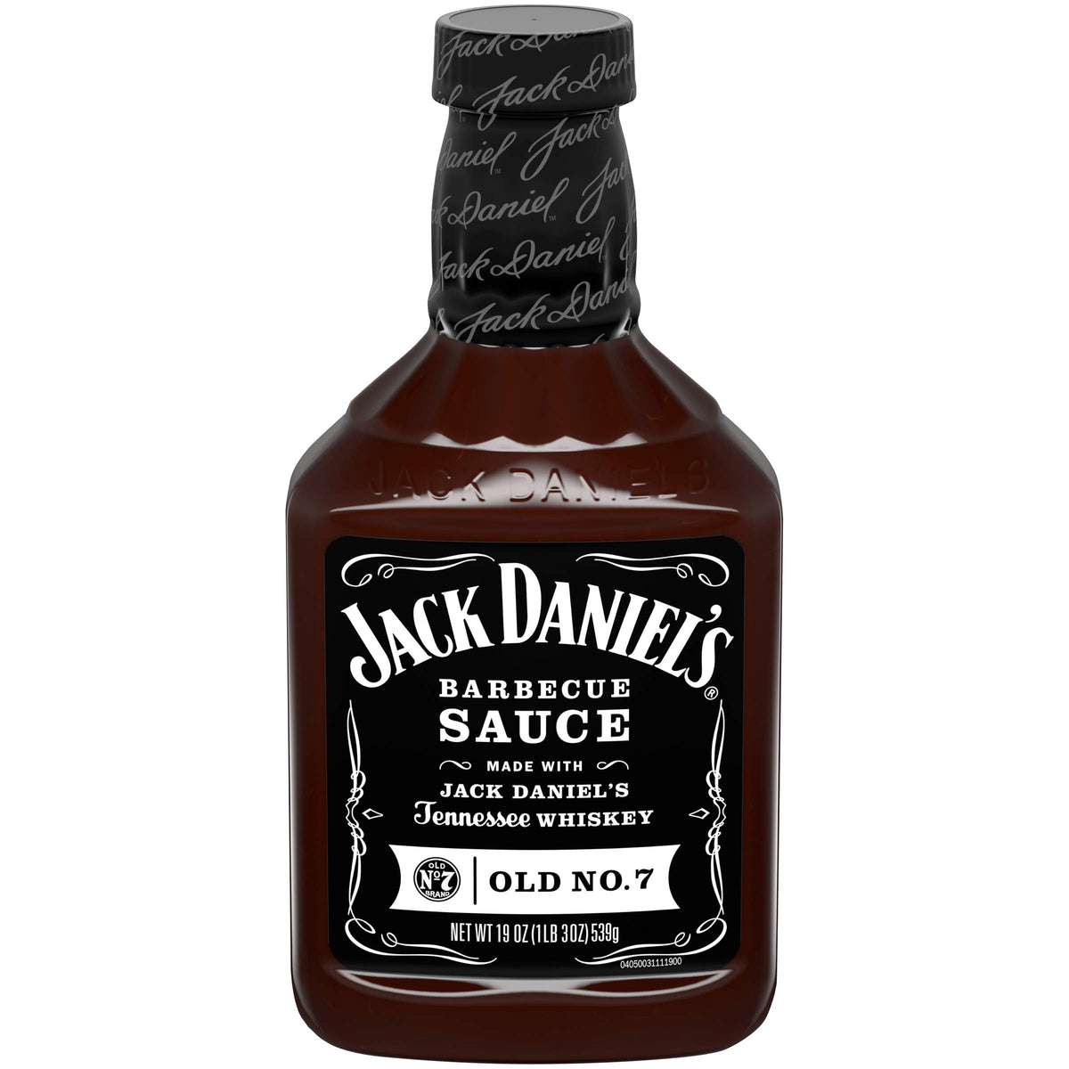Jack Daniel's front packaging showing Original No.7 bottle and brand recognition benefit